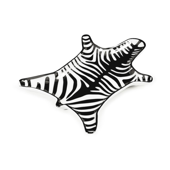 NEW Jonathan Adler Zebra Dish - Black - Picture 2 of 2